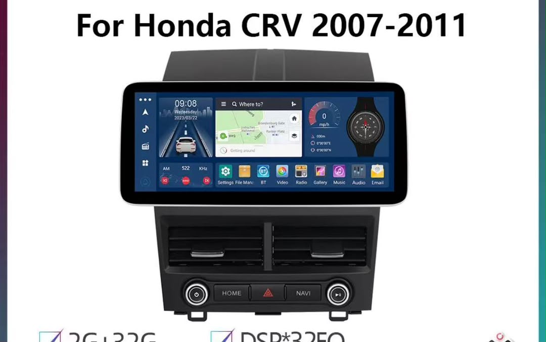 Ecran Android 12,3 HONDA CRV 2007-2011